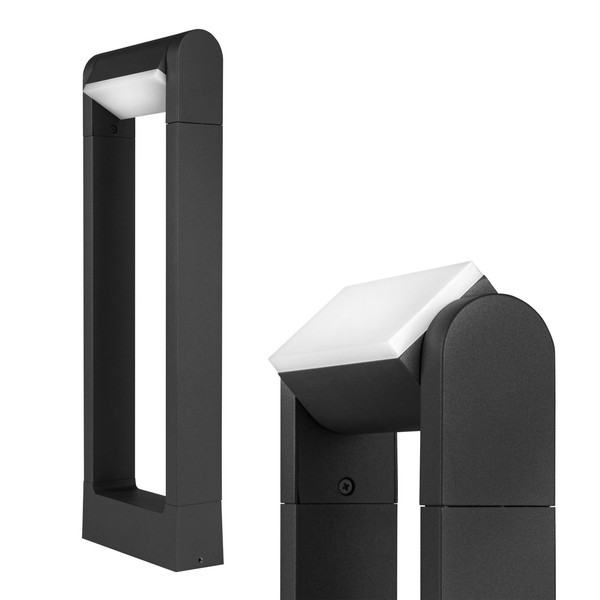Led Wegeleuchte Schwenkbar IP54 50Cm Anthrazit 6W AußEnleuchte Garten Santina-image
