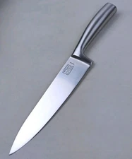 Chicago Cutlery MALDEN 8" CHEF'S Knife, Forged, Stainless-Steel Handle, NEW