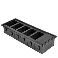 AutoEC Rocker Switch Panel Holder Housing Kit - Black Plastic Pack of 6 