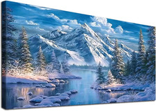 Square 5D Diamond Painting Kits for Adults, Large Landscape Diamond Art