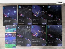 Kaplan CIMA Management E2, P2, F2, Case Study Studytext, Practice, Revision Book