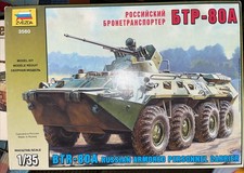 Zvezda 1/35 Scale 2009 BTR-80A Russian Armored Personnel Carrier 231 Pieces New