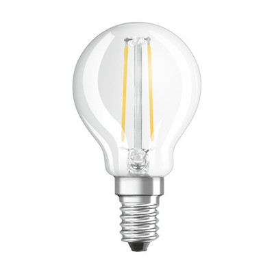 Bellalux LED Filament P45 Tropfen 2,5W = 25W E14 klar 250lm 827 warmweiß 2700K