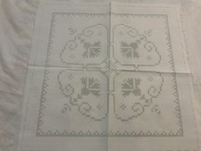 Set of 10 Stamped Quilt Blocks Stamped for Cross Stitch