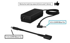 Genuine OEM HP 65W Smart AC Power Adapter - Both 4.5mm and 7.4mm Brand New