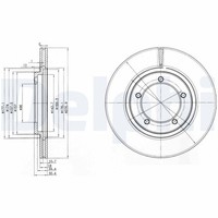 2X Delphi Bremsscheibe BG2534 FüR Rocky Bertone F300 Daihatsu Wildcat Feroza Top