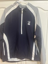 FootJoy Pullover Mens Large Blue grey 1/2 Zip Golf Jacket