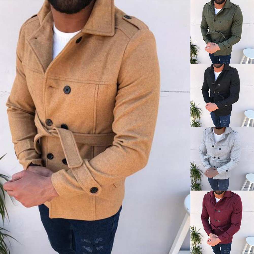 FILA Giacca lunga cappotto due file scollo a rovescio giacca lunga trench