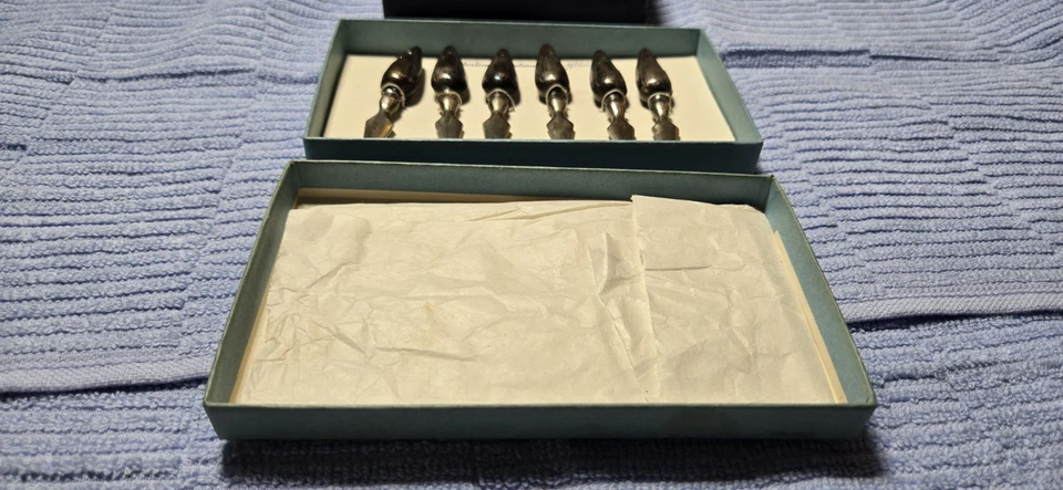 6 Webster Sterling Silver Corn Cob Holders Vintage 74 Grams Total Foto 3 de 4