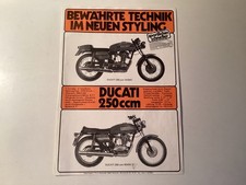Ducati depliant 250 Desmo/Mark 3 originale Din A4 tedesco bello raro!