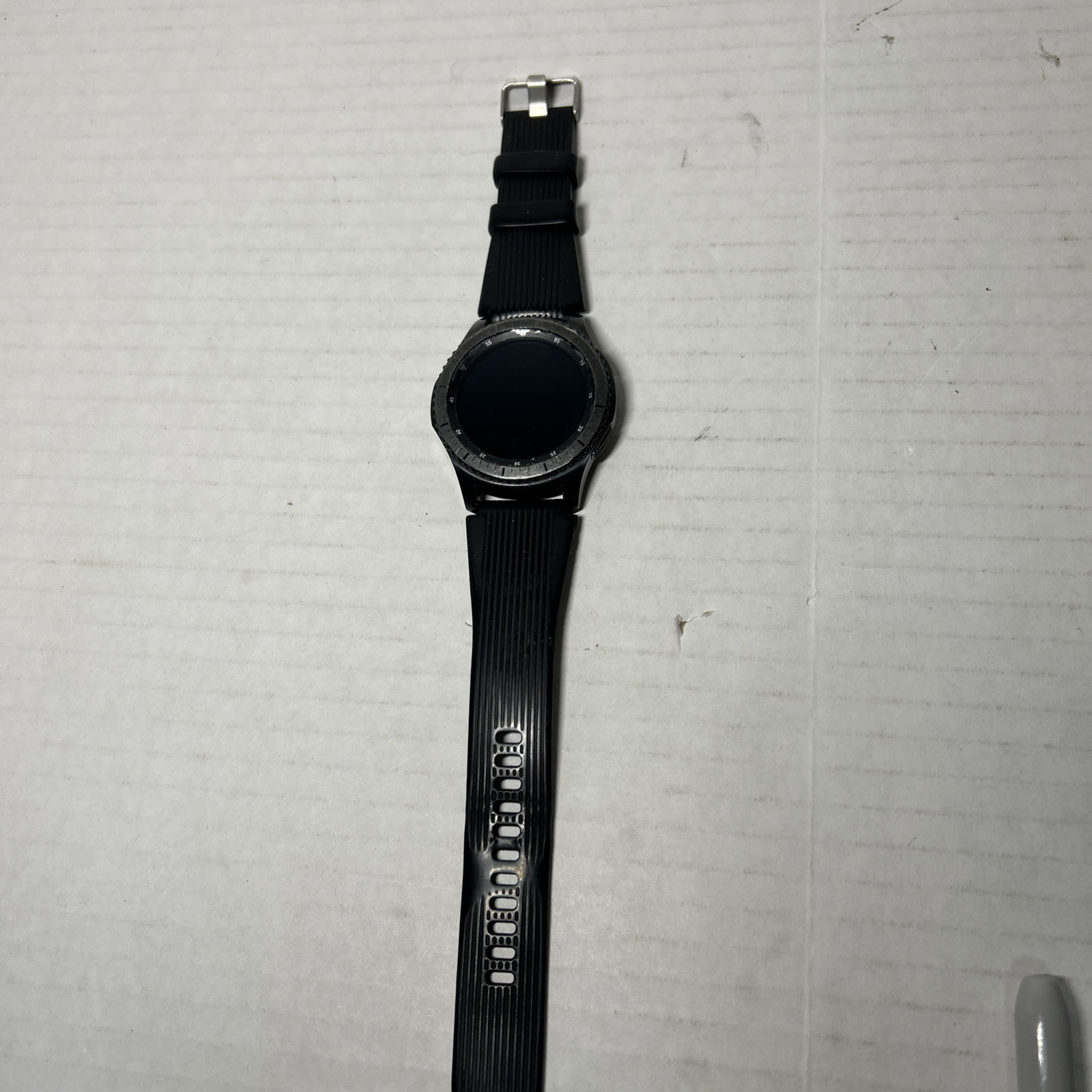 Samsung Gear S3 Frontier Black Stainless Steel Watch for Parts or Repair