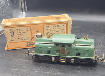 Linel 252 Lionel 252 Electric Loco Hunter Green Prewar O Gauge Locomotive Train ...