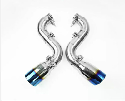 For Honda Civic 2016-2021 Painted Blue Exhaust Pipe Kit Modified 2pcs