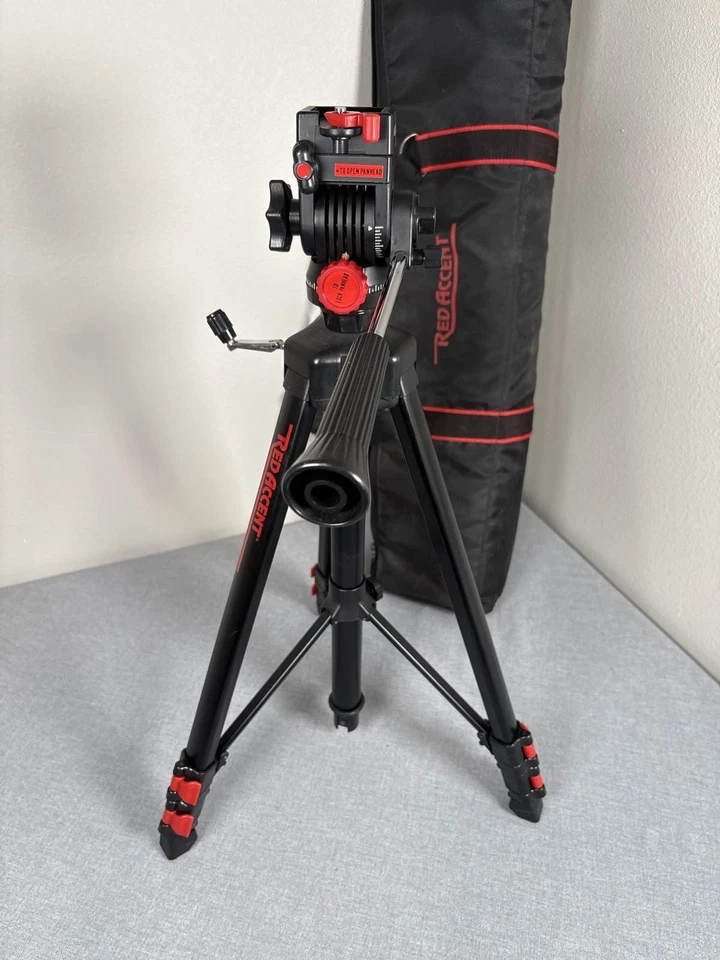 Trípode tubular grande para cámara Red Accent SLR con estuche Foto 4 de 4