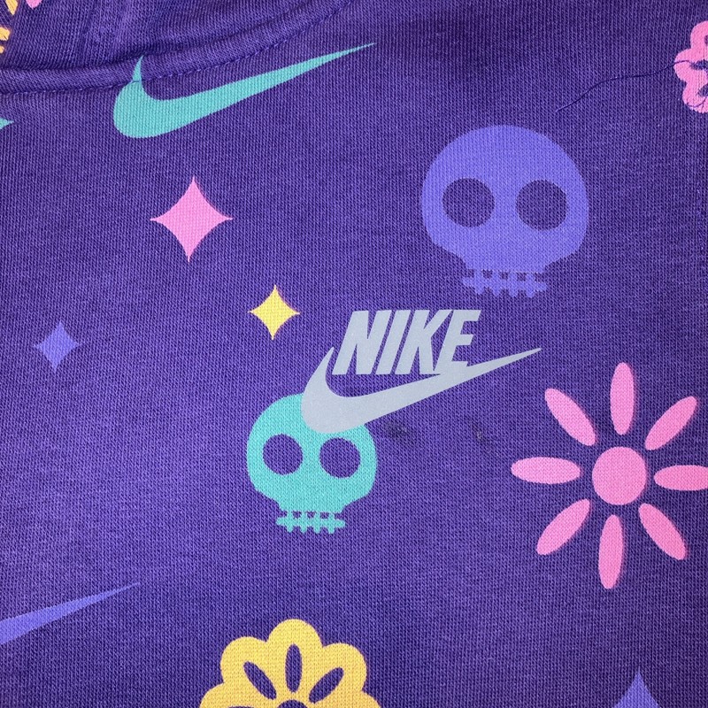 Nike Day Of dead Purple Hoodie Size Small Youth - SO COOL!!!