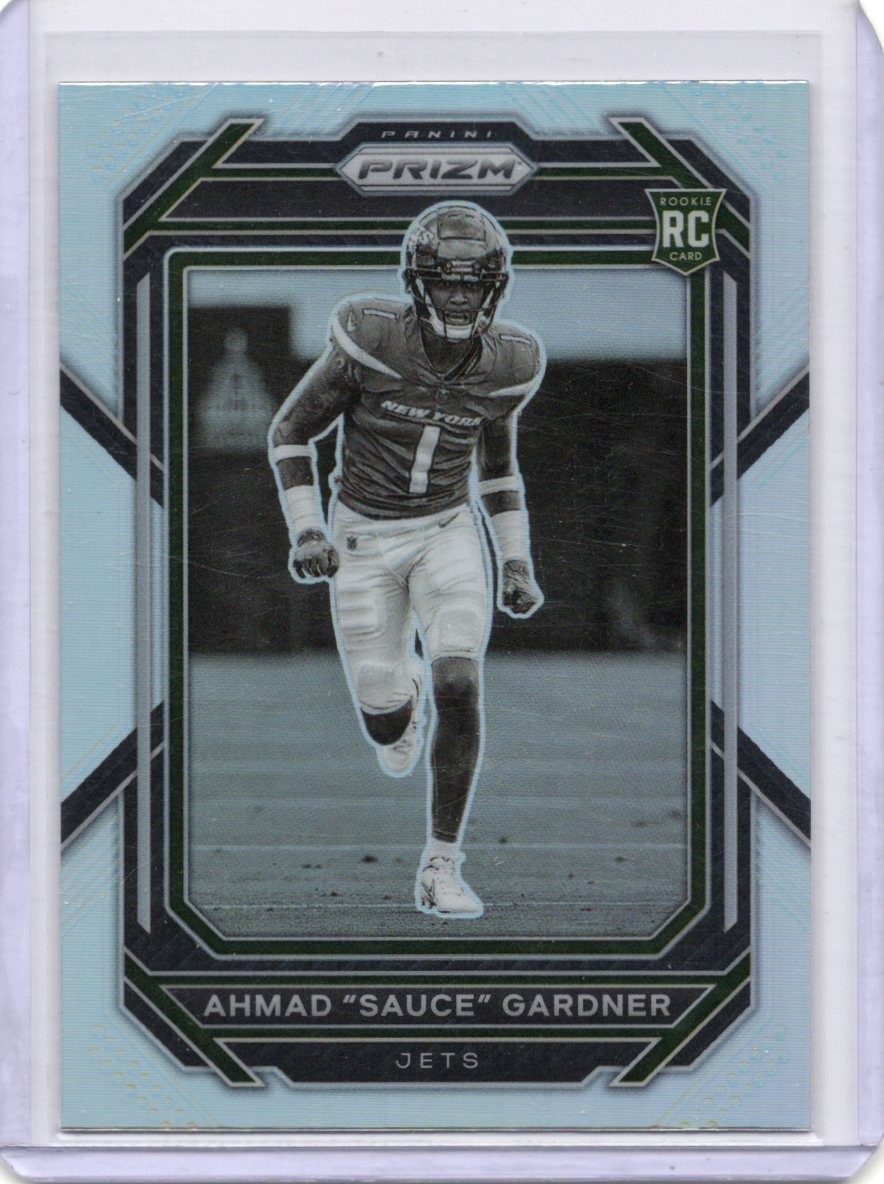 2022 Panini Prizm - Ahmad "Sauce" Gardner - #341 - Negative Silver Prizm (RC)