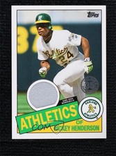 2020 Topps 1985 Topps Baseball Relics Rickey Henderson #85R-RH HOF 13c1