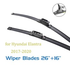 2,Wipers Blades 26" 16" for Hyundai Elantra 2017-2020 All-seasons Front J-hook