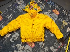Vintage London Fog Jacket Girls L 14 Yellow Full Zip Rare