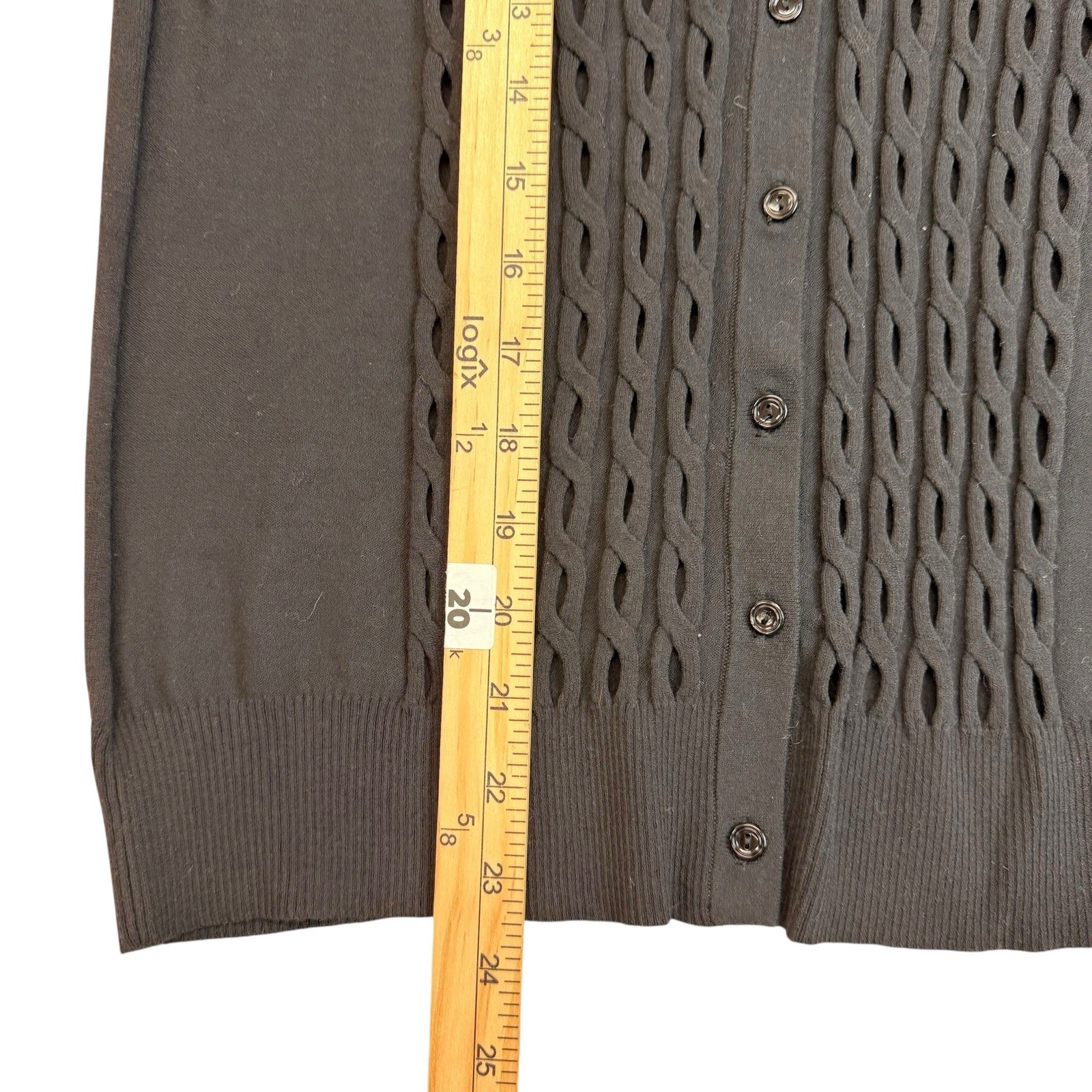 ETCETERA Black Button Front Cardigan Sweater Wome… - image 5