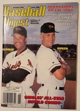 Baseball Digest June 1996 Roberto Alomar and Cal Ripken on Cover