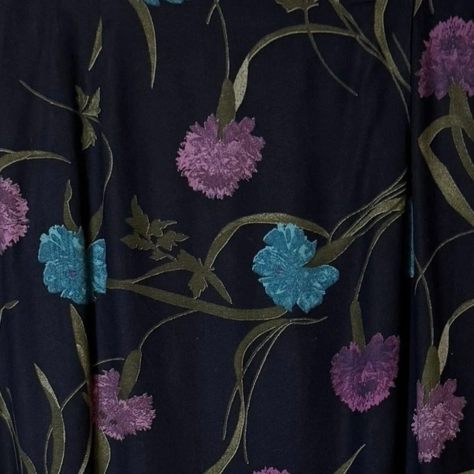 Vtg Lane Bryant Y2K Floral Maxi Wrap Skirt Size 18 Whimsigoth Fairy Grunge Boho - Image 2 of 4