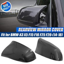 For Bmw X5 F15 X4 F26 X3 F25 201418 Carbon Black Snapon Side Mirror Cover Cap