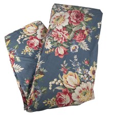 Vintage Ralph Lauren Kimberly King Duvet Cover Blue Floral Cotton USA Made