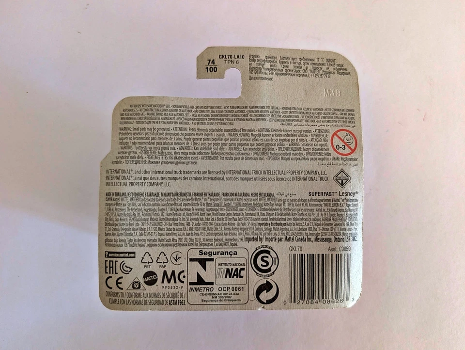 Matchbox MBX Mountain 74/100 International Workstar Brush Fire Truck - 2019 - Image 2 of 4