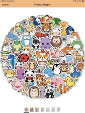100 Pcs Animal Stickers for Kids