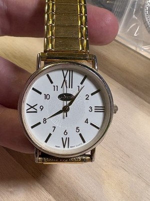 Vintage Cambridge Men s Watch Gold Tone Classic White Japan Movement Quartz