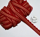6.56 yds (4pcs=236") Samuel & Sons LANCASTER GIMP Red (Dark Red) 1/2"wide Trim
