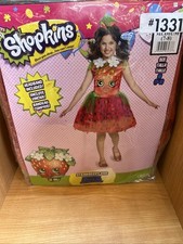 SHOPKINS Strawberry Kiss Costume Spirit child Shopkins Kids M 7-8