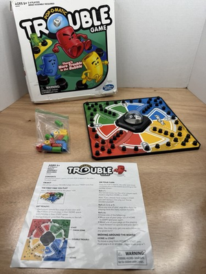 #ad Hasbro Trouble Board Game Pop O Matic Complete 2016 Family Game $4.00