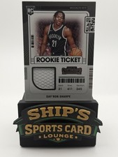 Day'Ron Sharpe Rookie Ticket Swatches 21-22 #RTS-DSH