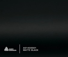 AVERY DENNISON SWF MATT BLACK PREMIUM SUPREME WRAP FILM / NEXT DAY DELIVERY