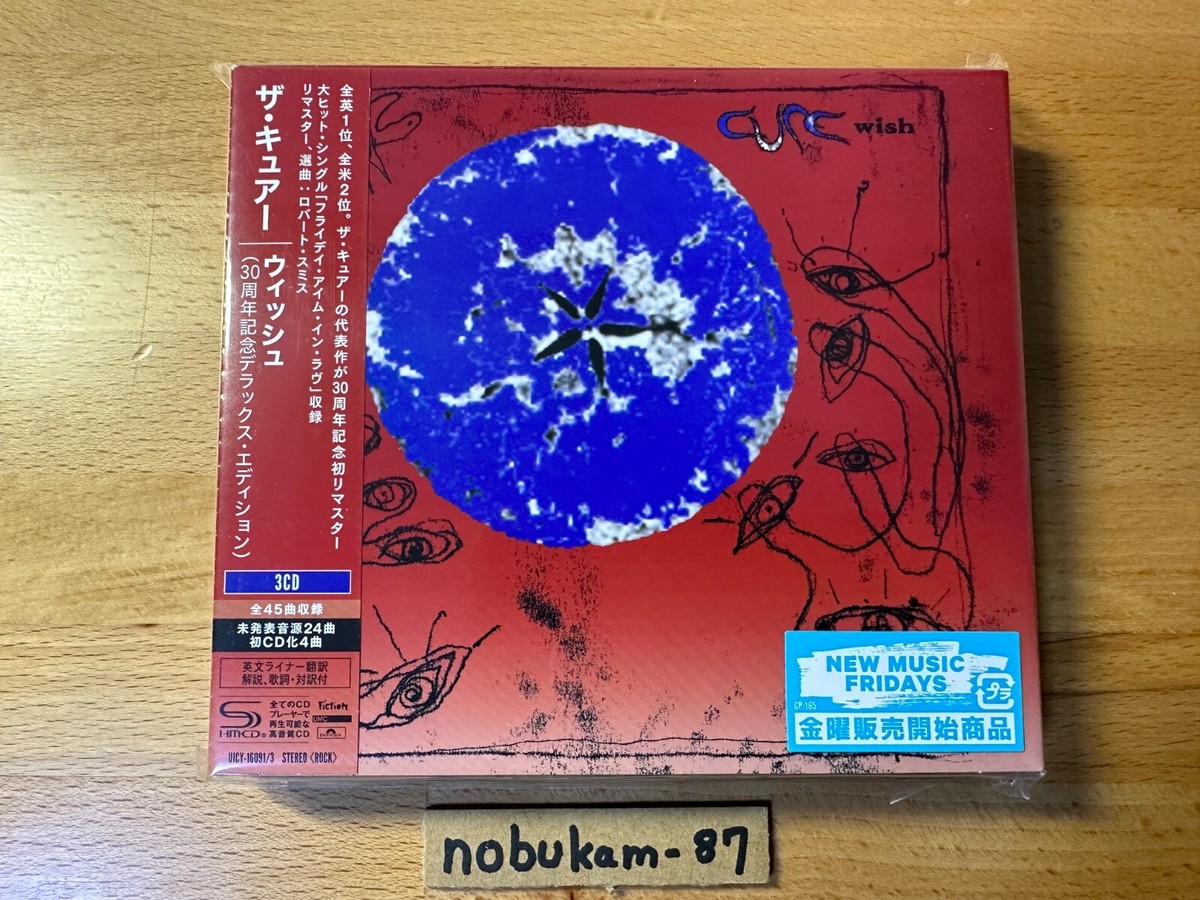 The Cure Wish 30th Anniversary Deluxe Edition Japan 3SHM-CD The Cure Wish 30th Anniversary Deluxe Edition Japan 3SHM-CD