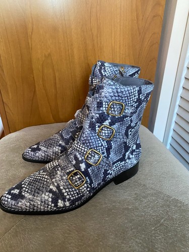 J.Crew Multi-Buckle Boots in Snake 