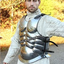 Medieval Roman Steel Muscle Jacket Sliver Cuirass Breastplate Jacket Armor