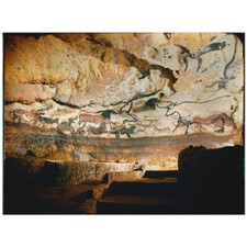Höhle von Lascaux, Dordogne, linke Wand des großen Saales der Stiere 11003000897