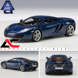 Autoart 1 43 Mclaren Mp4 12c Azure Blue Supercar Diecast Model Car Ebay