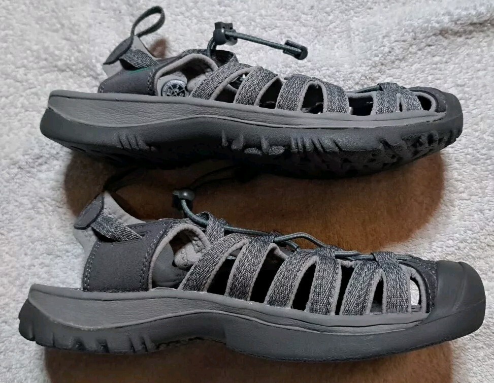 KEEN Whisper Donna 7 Scarpe Impermeabili Sandali da Escursionismo Punta Chiusa Grigio Fumo