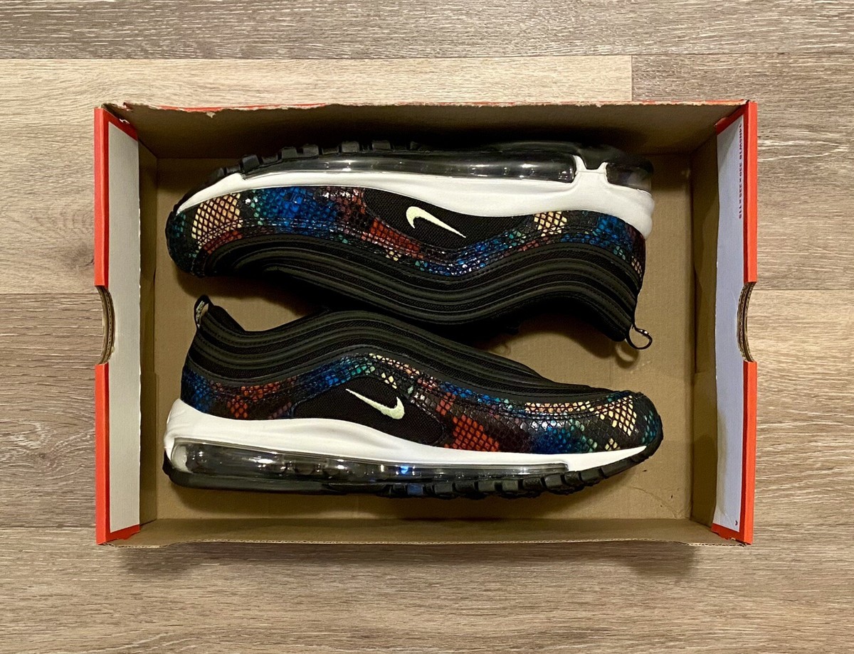 Nike Air Max 97 'Rainbow Snake' Black CW5595-002 Women's 7, Men's