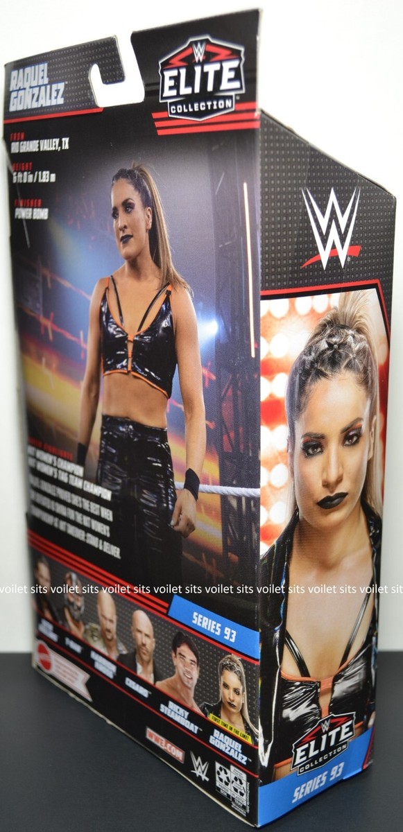 WWE Elite Collection Series #93 - Action Figure Raquel Gonzalez Con Tecnologia TrueFX, 25 Punti Di Articolazione, Accessori E Mani Intercambiabili