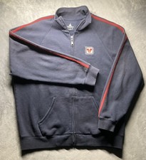 Walt Disney World Men  s Sweater 2014 Full Zip Jacket Fleece Navy Blue Large