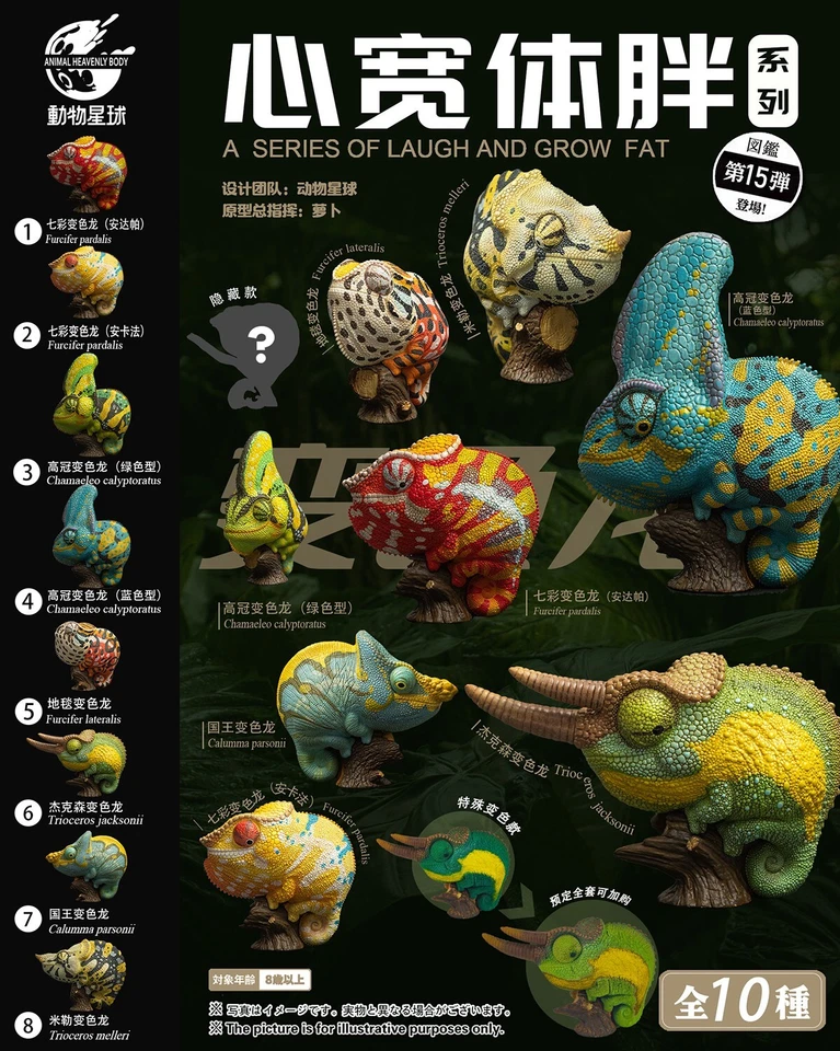 Animal Cuerpo Celestial Calumma parsonii Parson’s Chameleon Estatua Foto 4 de 4