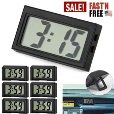 Portable Mini Car Dashboard Digital Clock for Vehicle Large LCD Time Screen Lot