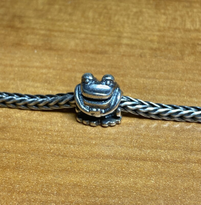 Authentische Trollbeads Frosch Sterlingsilber Bead TAGBE-30077 Neu Versand kostenlos USA!