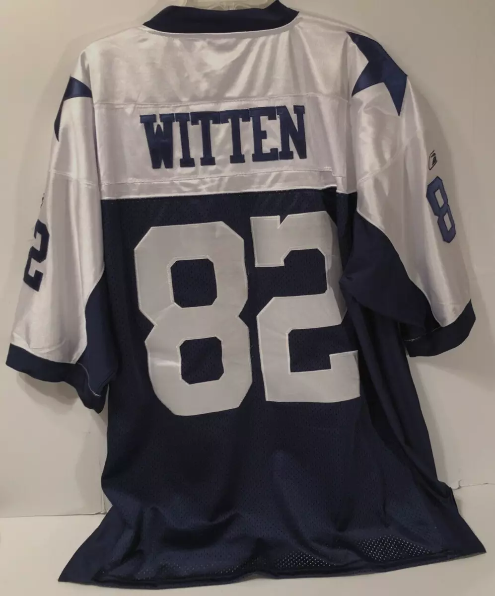 JASON WITTEN #82 Throwbacks 1960s NFL Blue White Star NFC Stitched