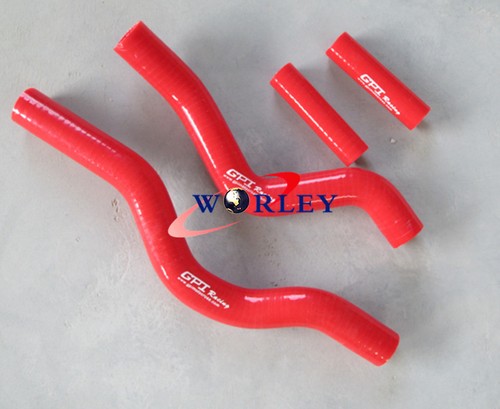 FOR Suzuki RM250 2001-2008 2002 2003 2004 2005 aluminum radiator &HOSE YELLOW - Picture 10 of 11